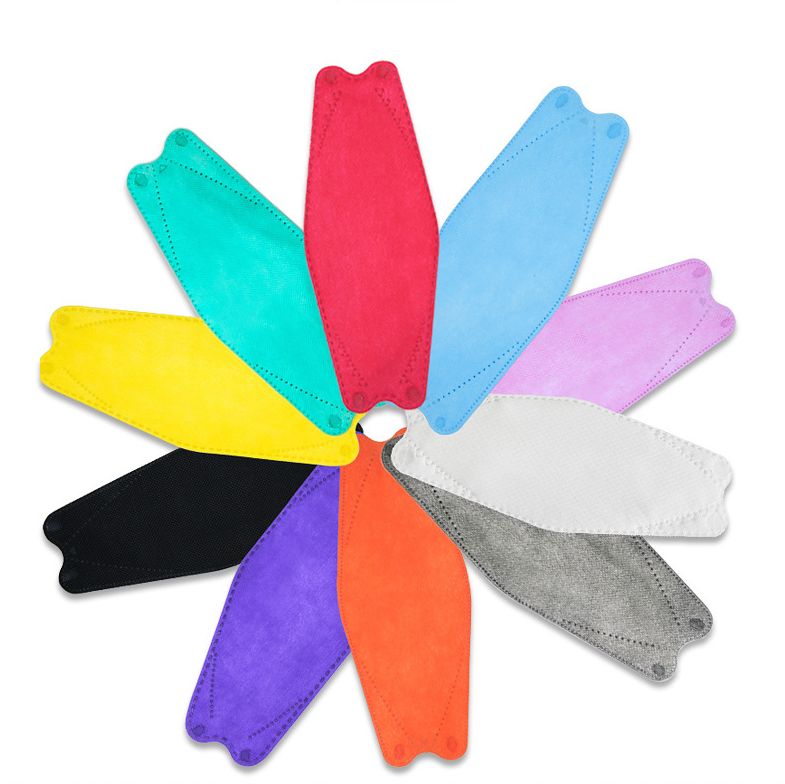 2021 New Muslim cross ear straps kf94, kf94 masks custom printed logo patterns in various colors, kn95 fish shape masks