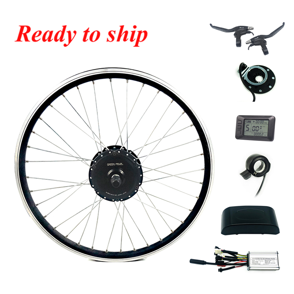 Greenpedel 36v 250w 26 inch front wheel brushless hub motor electric bike conversion kit for electric bicycle