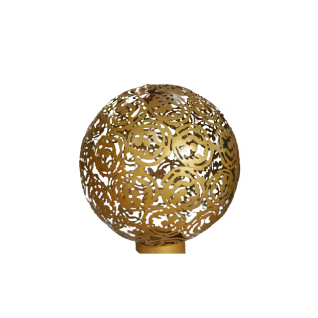 Factory Cheap Metal Statues Hotel Home Decor Stainless Steel Sphere Sculpture