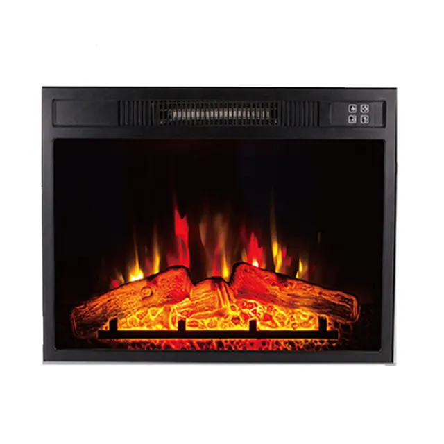 black decorative cheap electric fireplace insert modern flame fireplace electric heater