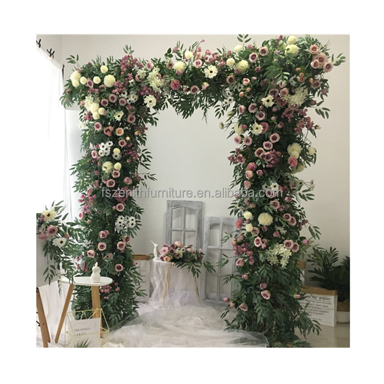 Wedding Supplies Arch Flowers Wreaths Decorative Artificial Flower Wall for Stage Decoration