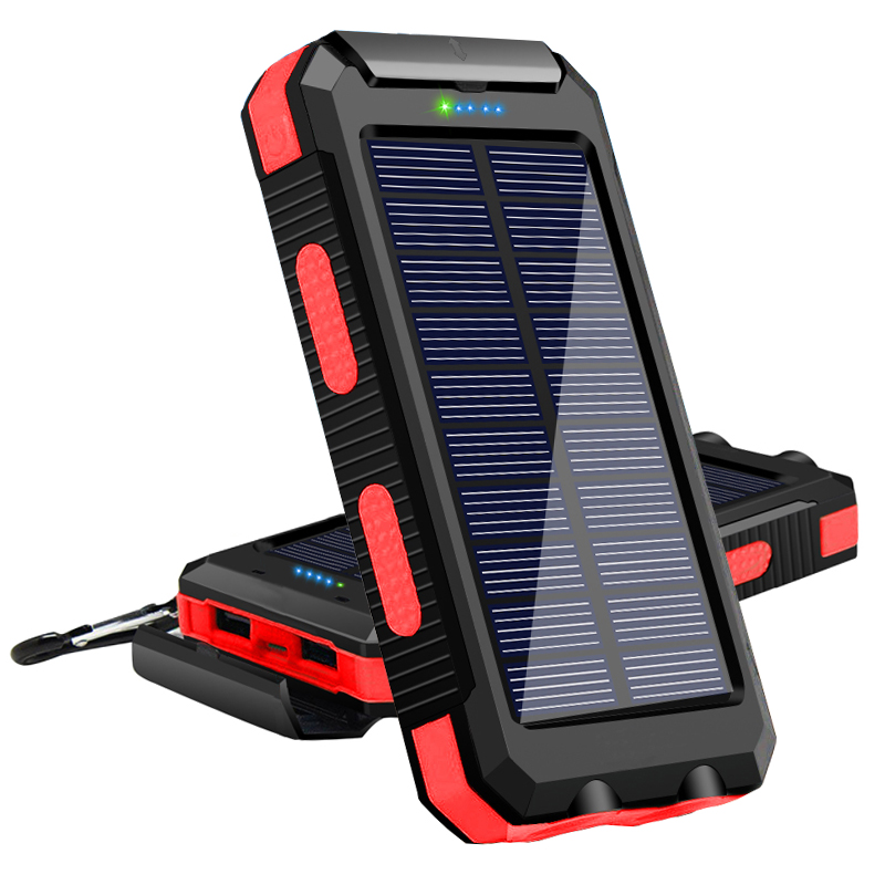Горячая продажа водонепроницаемый 20000 Mah Солнечная система зарядное устройство Солнечное зарядное устройство для телефона Солнечное зарядное устройство