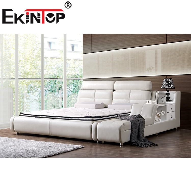 Ekintop умная кровать, мебель для комнаты, кровать king-size, Современная двуспальная кровать с местом для хранения 001