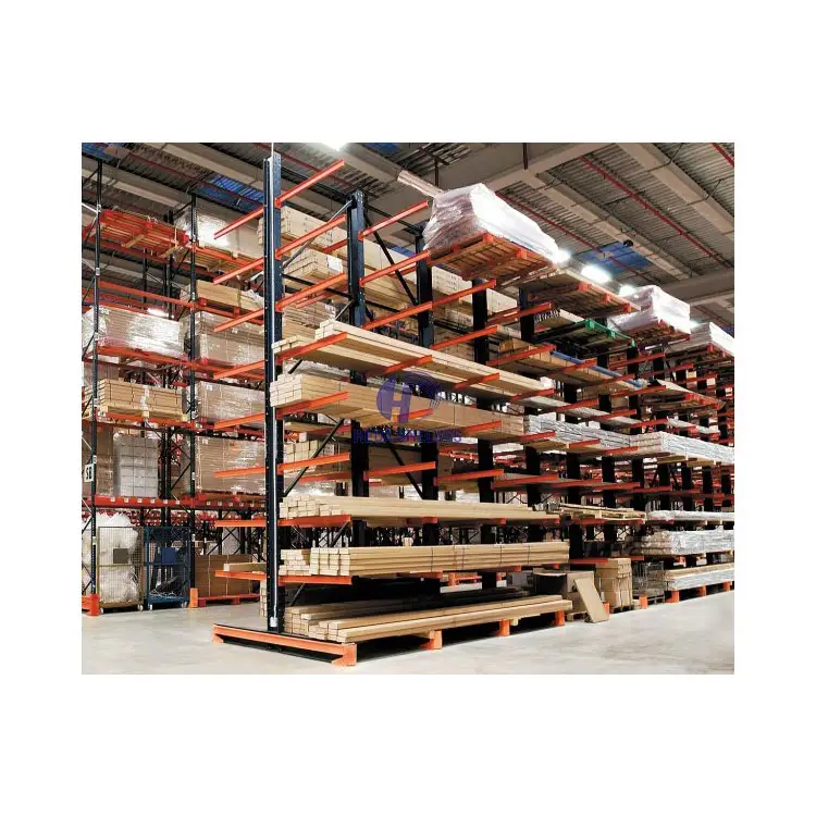 Bin Rack Metal Warehouse Racking Shelving Unit Warehouse Storage Steel Heda Customized 100 Sets Cantilevered