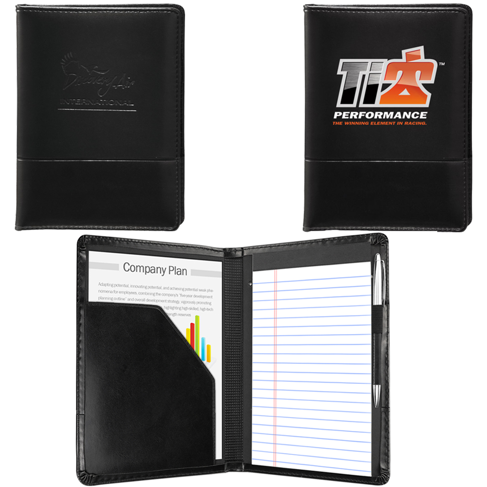 Индивидуальный Логотип A5 Junior Padfolio/портфолио, кожаный мини Портфолио Папка 5x8 блокнот для письма