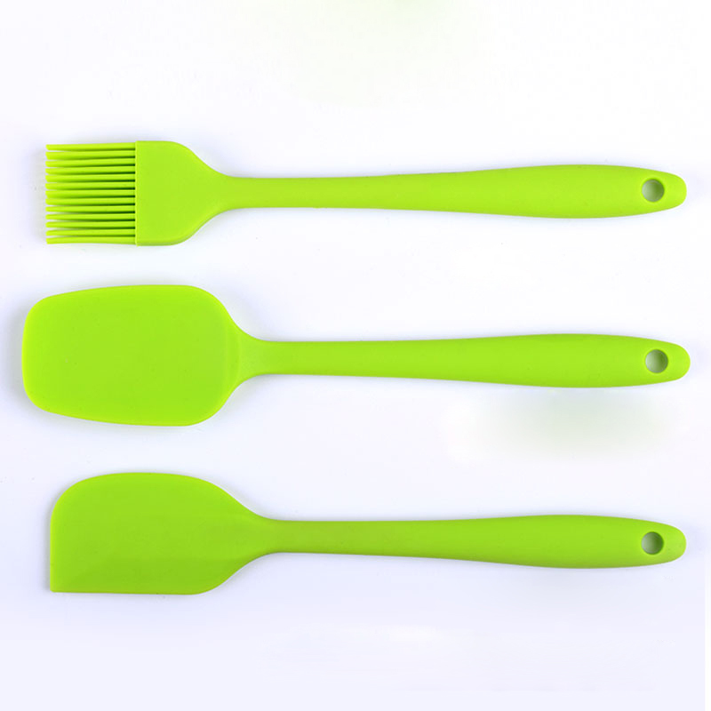 Colorful Baking Pastry Bakeware Tools Drop shipping 3pcs Silicone Cooking Spatula Set