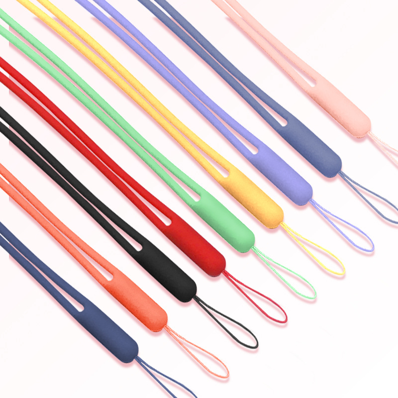 Wholesale Soft Silicone Phone Lanyard,Short Rubber Cell Phone Holder