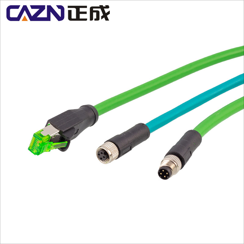 IP67 водонепроницаемый сетевой Ethernet-Кабель M8 D-код 4Pin к RJ45 разъему CAT5E кабель для жестких условий эксплуатации