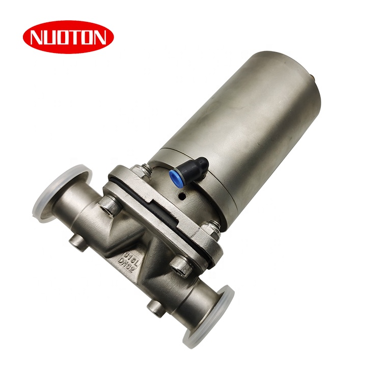 Stainless Steel Sanitary Clamp Diaphragm Valve With Stainless Steel Actuator