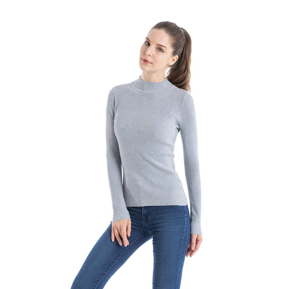 custom knitwear women turtleneck bottoming shirt//knitted striped square bottoming sweaters mujer shirt/bottoming shirt sweater