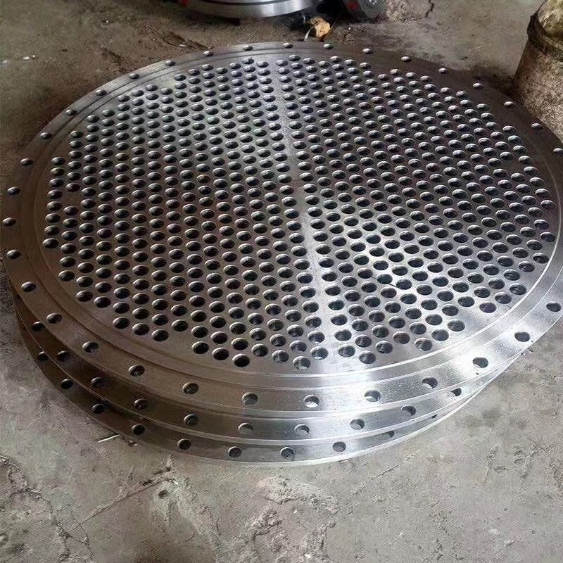 Floating Large Diameter Forged Flange Double Boiler Fixed Stationary Tube To Condenser Tubesheet Heat Exchanger Tube Sheet