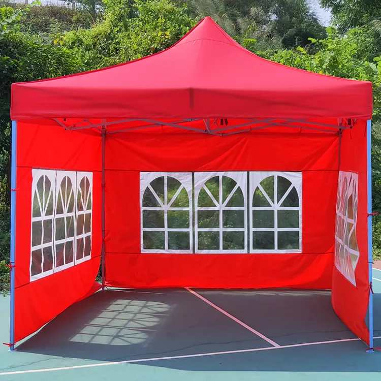 Tuoye 4 Sides Fullwalls Blue Color Portable Gazebo Tent With Zipper Door And Window