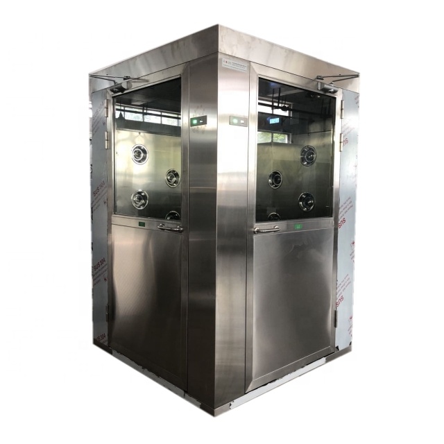 Clean Room очистки SS304 воздушный Душ GMP 90 градусов