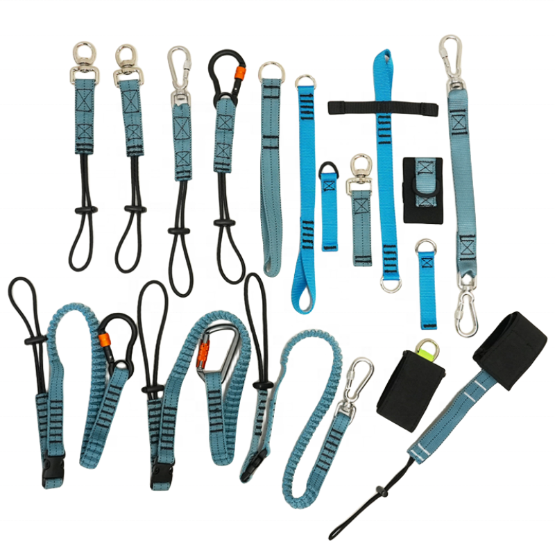 High Quality Good Selling Other Custom Fall Protection Lanyard Elastic Coil Spring Wire Cable Retractable Tool Tethers