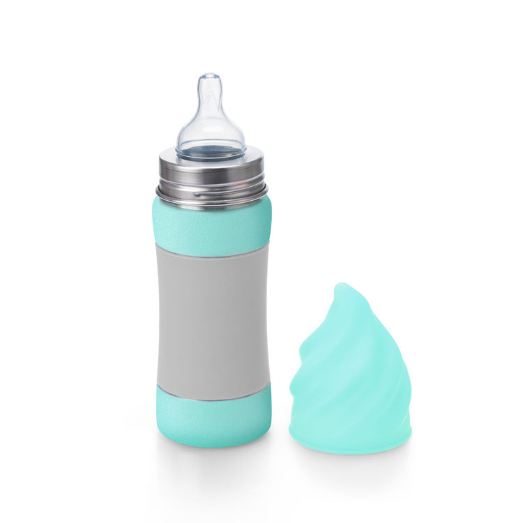12oz 350ml Color Changing Silicone Double Wall Insulated Stainless Steel Kids Water Bottles