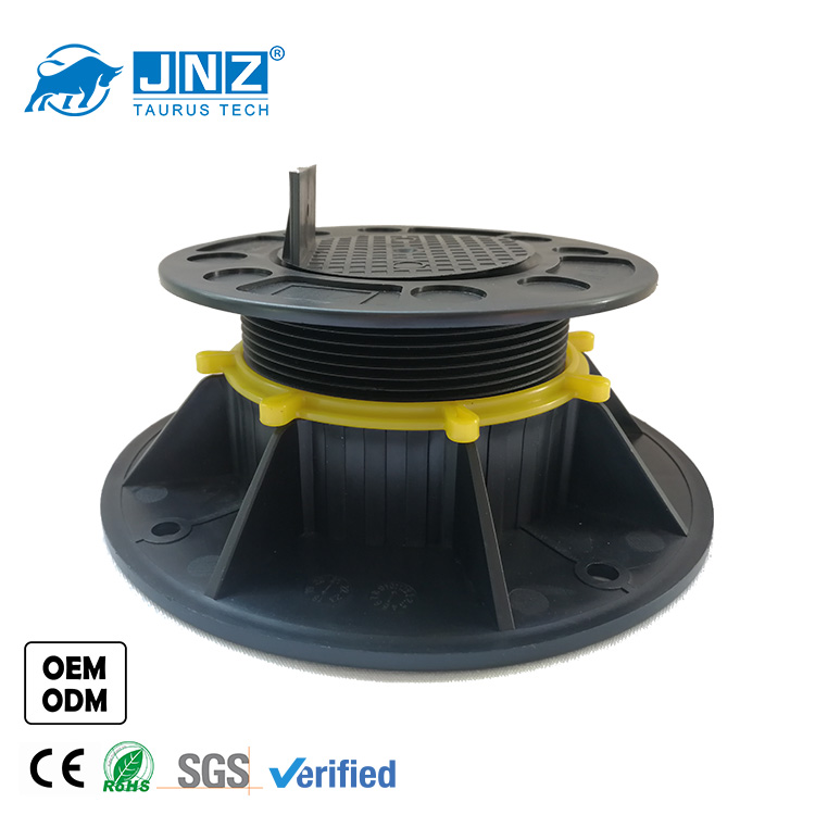 JNZ good quality OEM/ODM outdoor raised floor decking adjustable plastic floor terrrace wpc deck pedestal supports pedestal