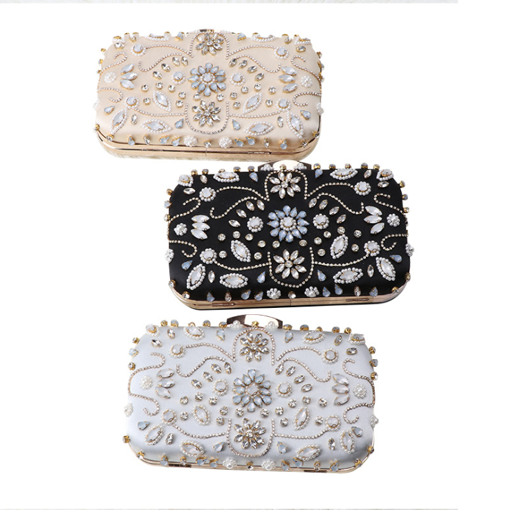 Hot Sale Beautiful New Party Shiny Custom-made Exquisite Eye-catching Bridal Wedding Bag Ladies Metal Dinner Clutch Bag Y14004