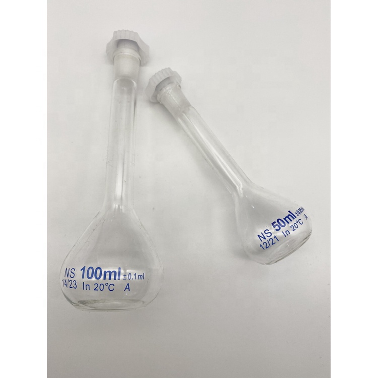 Wholesale laboratory glass Boro. 3.3 volumetric flasks with stopper