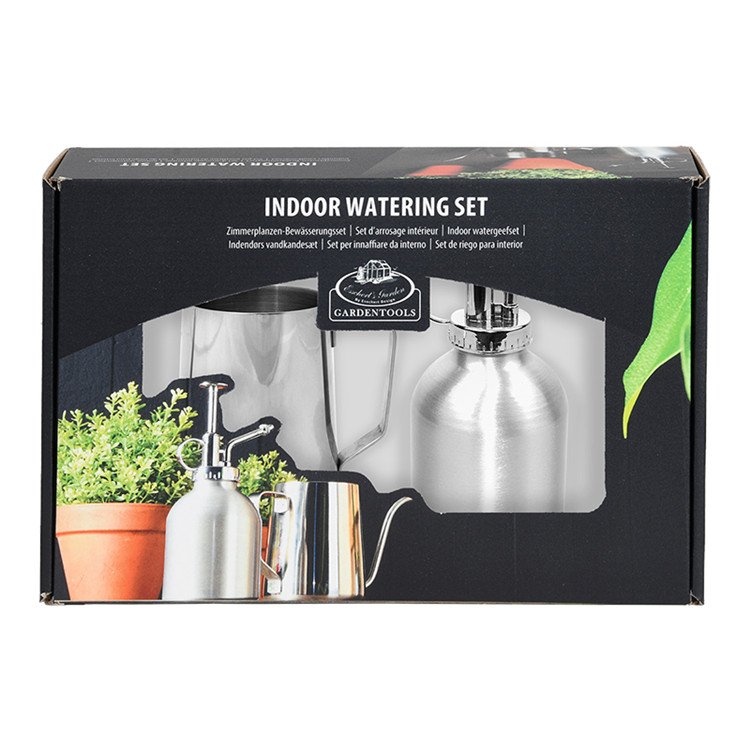 Fashionable gardening tools for woman gift set mini stainless steel indoor watering sprayer