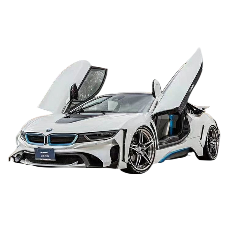 Высококачественный передний бампер, подходит для BMW I8 18-22, модифицированные энергетические модели, широкий корпус, большой объемный корпус, колеса, брови