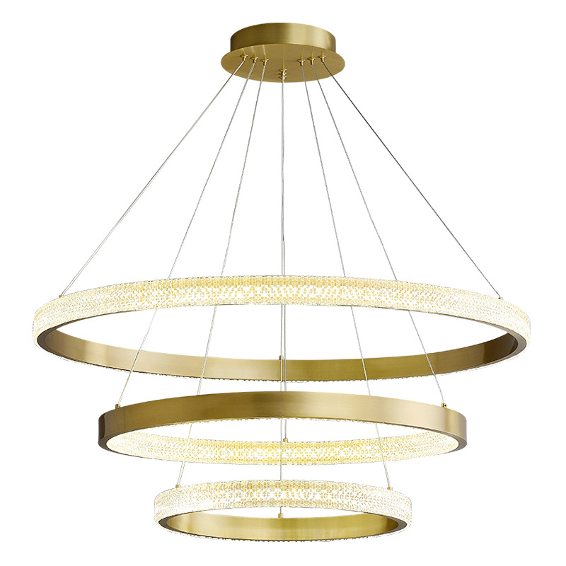 Modern Minimalist Nordic Gold Ring Led Ceiling Pendant Light Kichen Hanging Chandelier