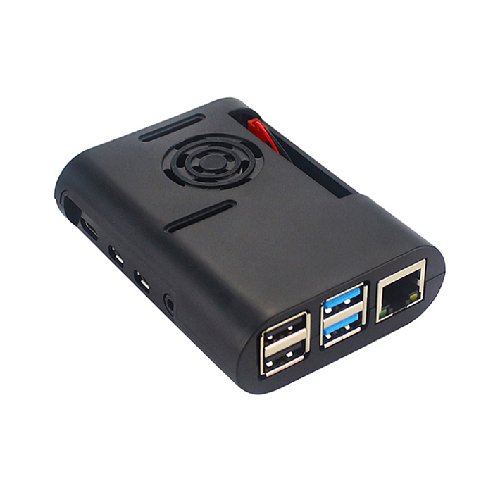Новый стиль защитный ABS чехол для Raspberry Pi 4 B черный прозрачный на выбор
