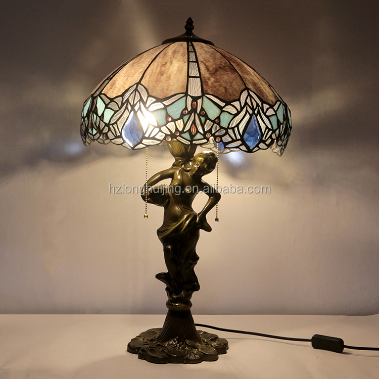 LongHuiJing 12Inch Sunflower Stained Glass Lampshade Tiffany Style Light Semi Flush Mount Ceiling Lamp With Bowl Shade