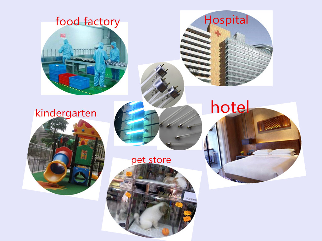 HAICHAO brand UVC 254nm T5 4W 6W 8W boric glass germicidal lamp without ozone   Ultra Violet Light Kill Bacteria Sanitizing UV-C