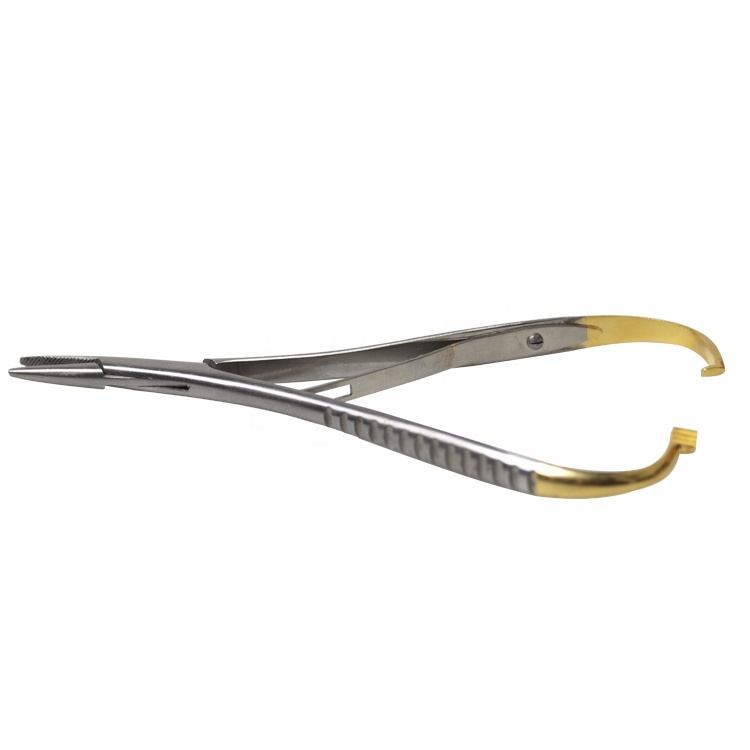 Cheap Price Orthodontic Dental Stainless Steel Instrument Needle Holder with Hard Tip Mathieu Plier for Surgical Lab