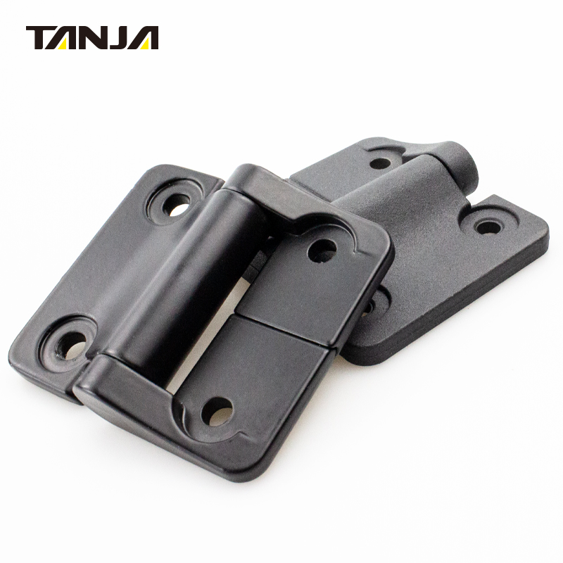 Zinc Alloy Die Casting matte black torque hinge stop at any angle hinge for electrical instrument cabinet equipment hinge