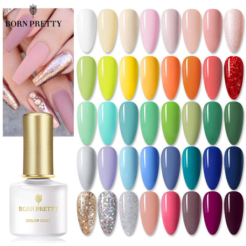 BORN PRETTY Новое поступление 72 цвета гель для ногтей 6 мл чистая серия отмачиваемый УФ-гель лак для ногтей для салона ногтей