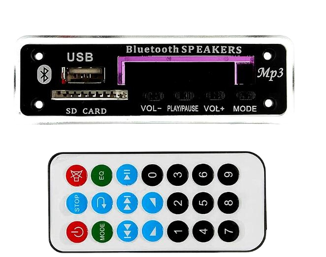 MP3 Wma беспроводной BT декодер плата Usb Tf Fm Радио MP3 плеер Музыкальный модуль автомобильное аудио 5 в 12 В с пультом дистанционного управления