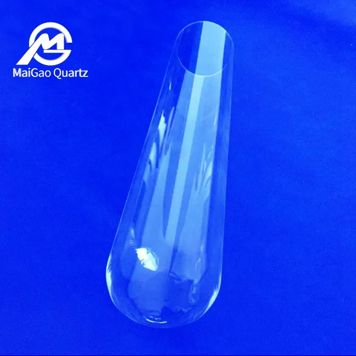 Transparent high temperature quartz tube Quartz beaker is used in laboratory quartz test tube