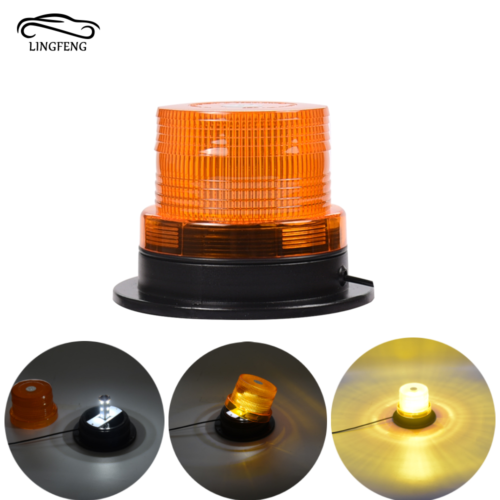 Высокое качество 6 Вт грузовик Янтарный аварийного LED strobe Предупреждение лампа используется аварийного автомобиля light12V/24 В мигающие огни