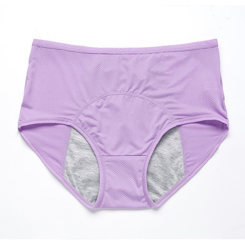 Plus size underwear women's cotton underwear non-woven high waist Panties