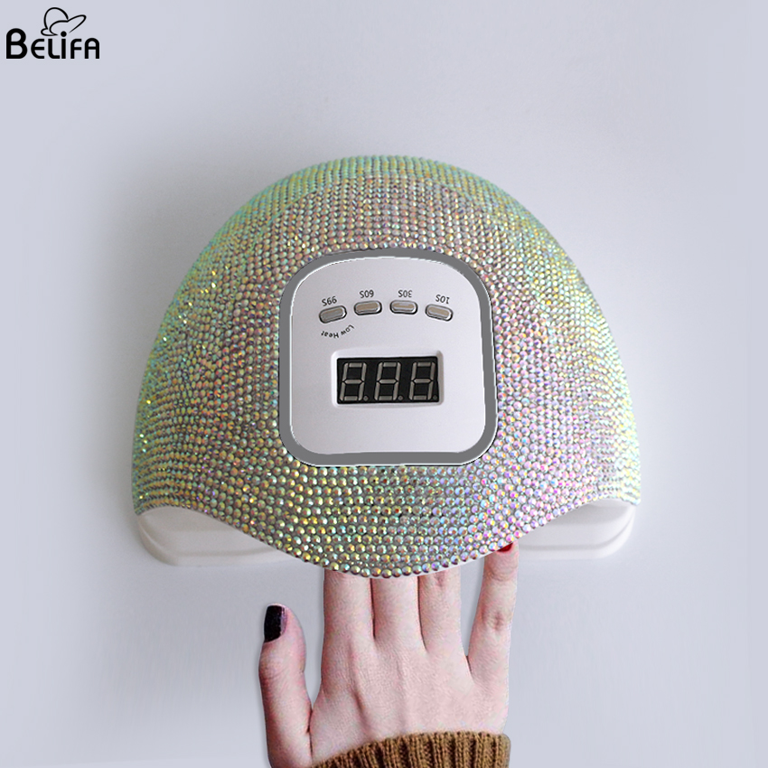 professional 120W sun X5 max plus uv led light lcd display gel nail curing diamond drying table machine bling nail dryer lamp