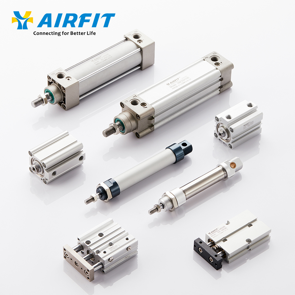 AIRTIT MI Long Мини пневматический цилиндр из нержавеющей стали