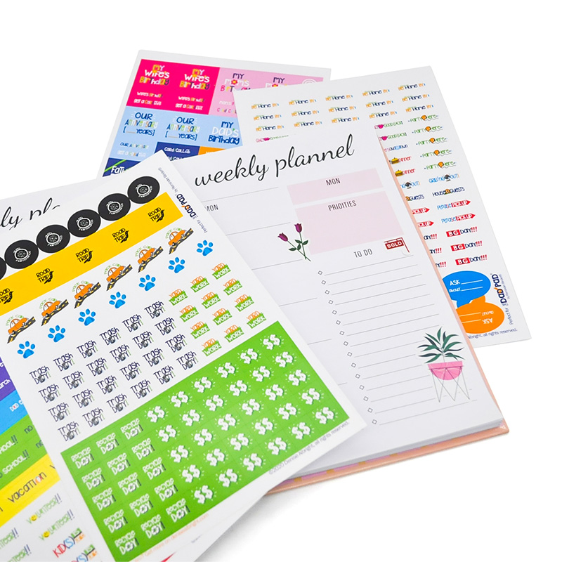 Factory Price Offset printing Decorative Cute Film Lamination FBA laberTransfer Printing Planner Stickers