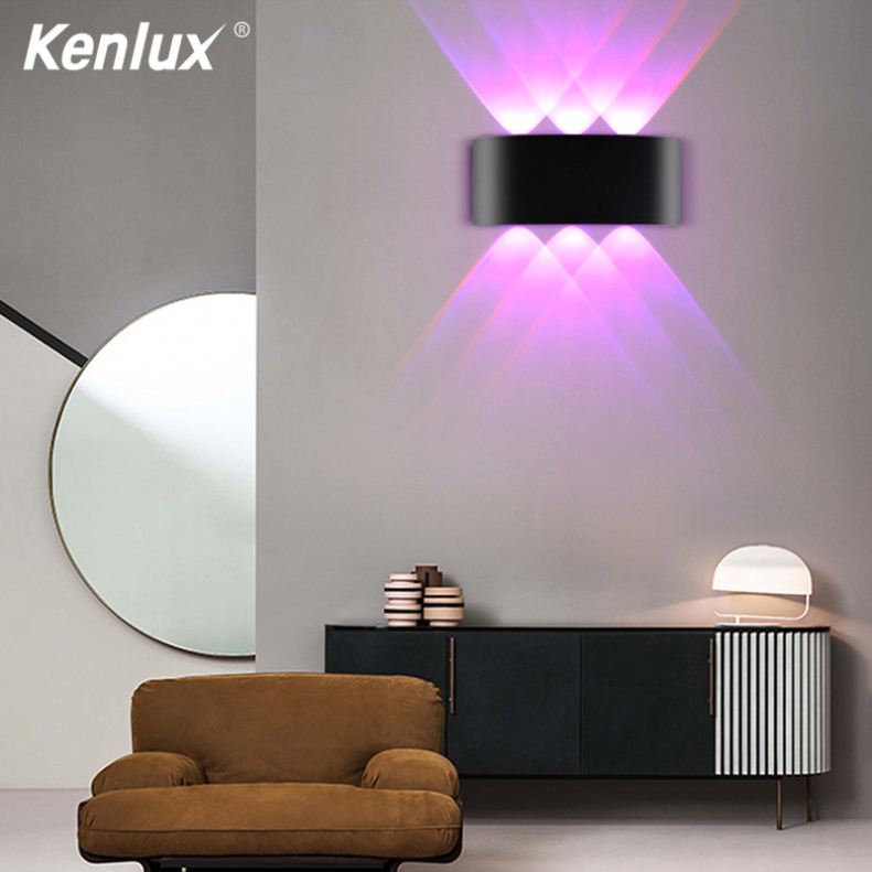 Алюминиевая настенная Светодиодная лампа Zhongshan Home Mini 2 Вт 3 Вт Rgb