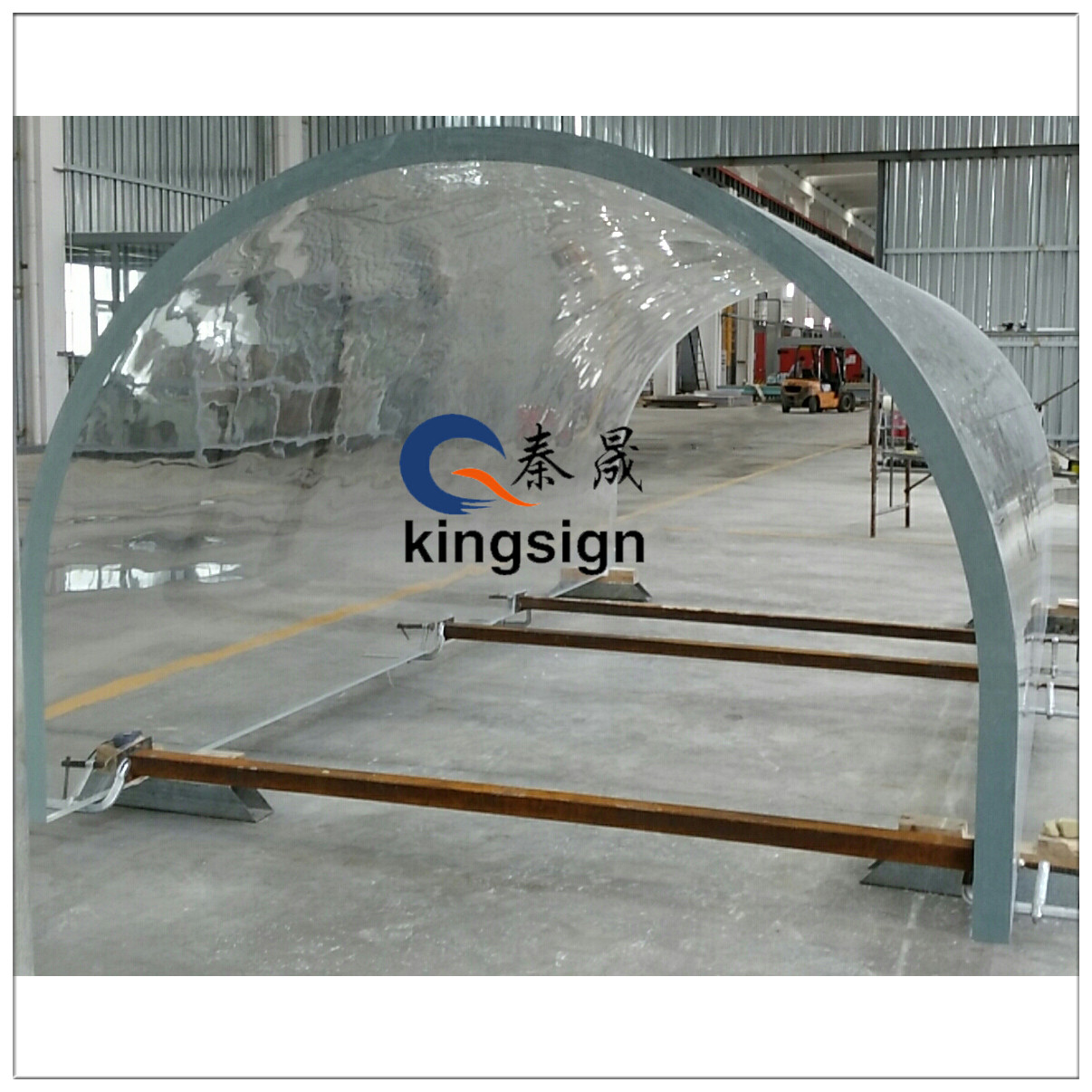 Kingsign underwater transparent acrylic aquarium sheet for tunnel
