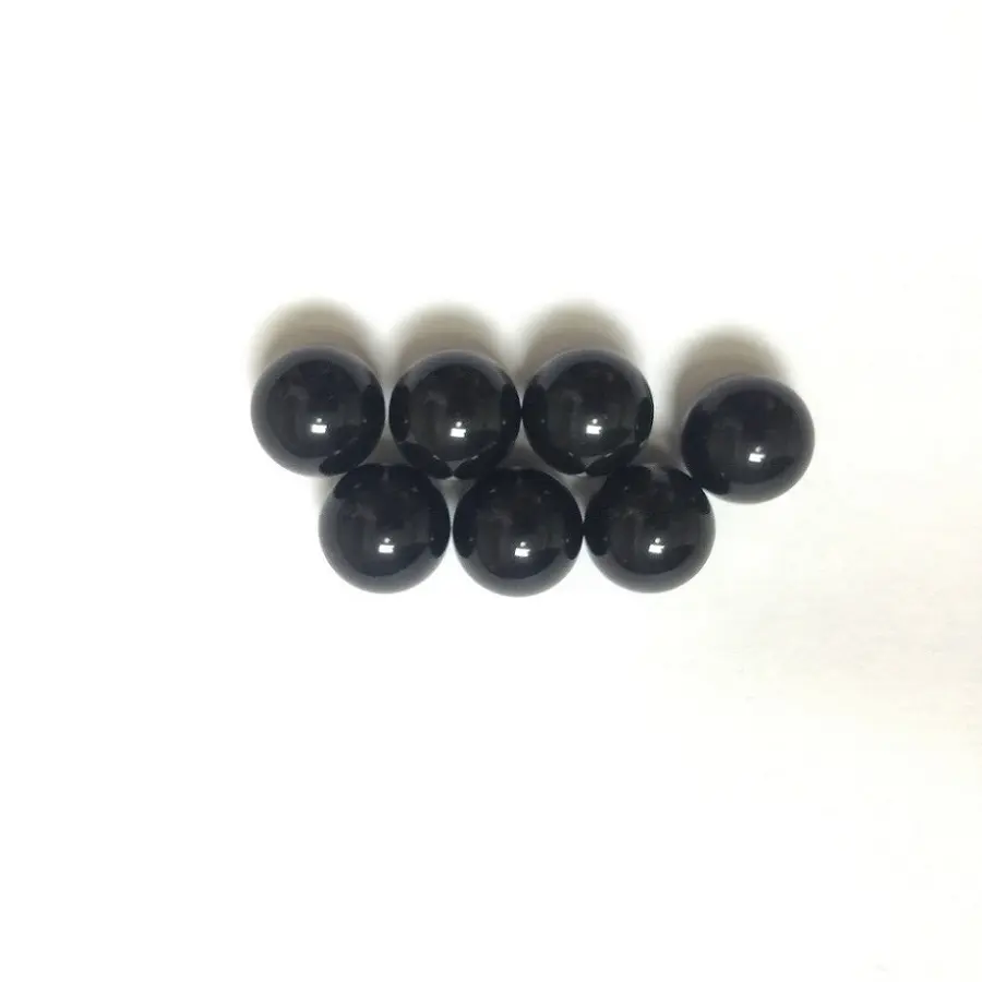 High Precision Transparent Black Round Glass Balls Solid Glass Beads