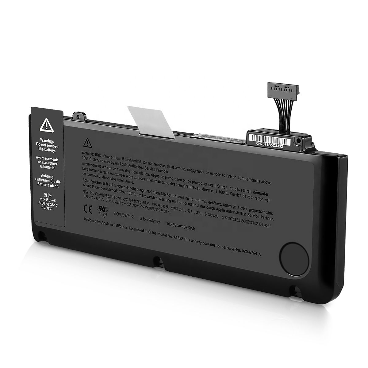 Литий-полимерный аккумулятор J01 10,95 в, дюймовый i7 Unibody 2011-2012, Аккумулятор для ноутбука Apple MacBook Pro 13 A1322