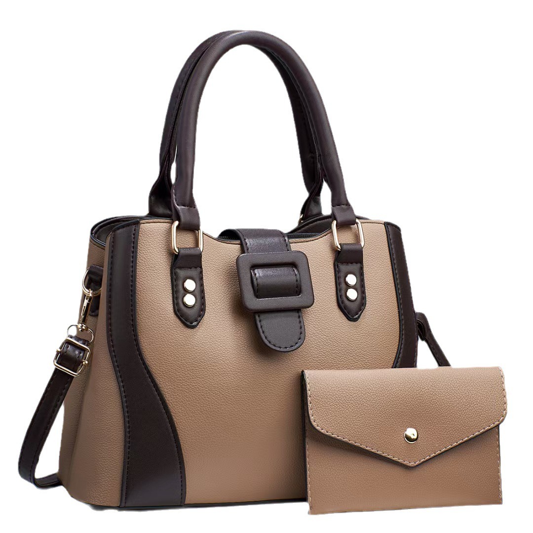 Two Piece Set Of New Fashionable Retro Versatile Simple And Elegant Temperament Casual Bags Women Handbags Lady