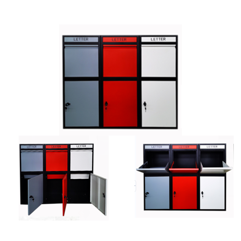 Custom no contact Metal parcel box Wall Mount Parcel Letter Mailing Packaging Large Drop Box
