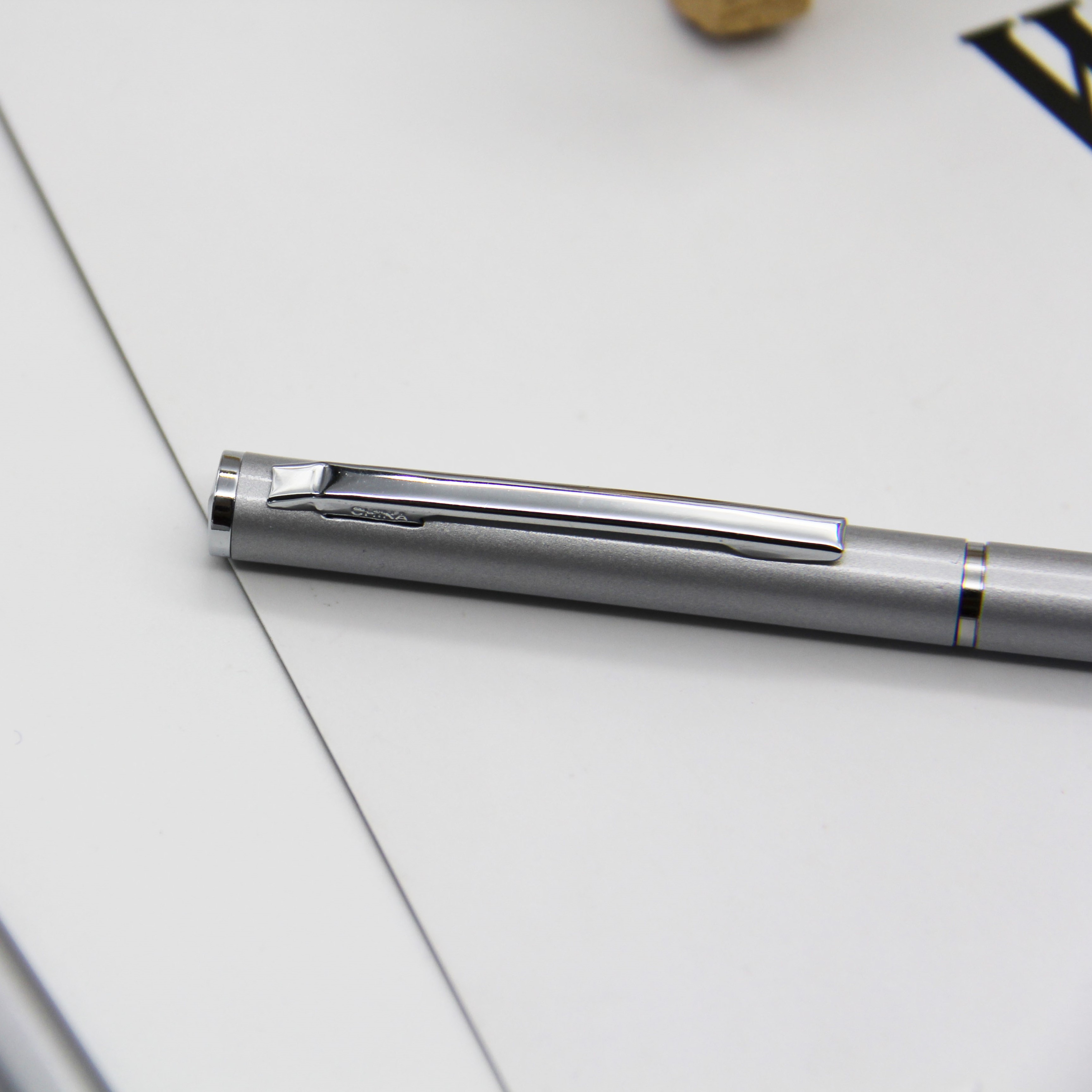 Metal Twist Ball Pen Slim Hotel Personalized Ball Point Pen