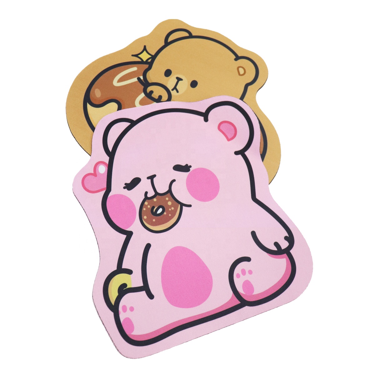 Игровой коврик для мыши 25 см x 25 см/73 см x 31 см/21 см x 26 см, коврик для мыши с мультяшным медведем