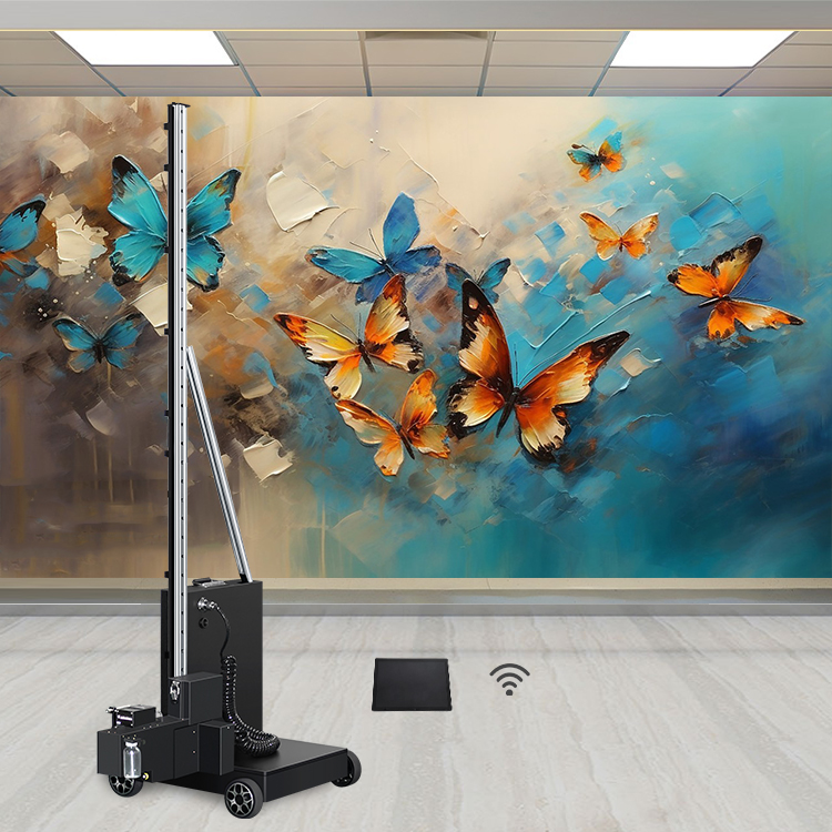 3D Indoor Wallpaper Printer Outdoor 3D Wall UV Ink Machine With Dx7 print Head