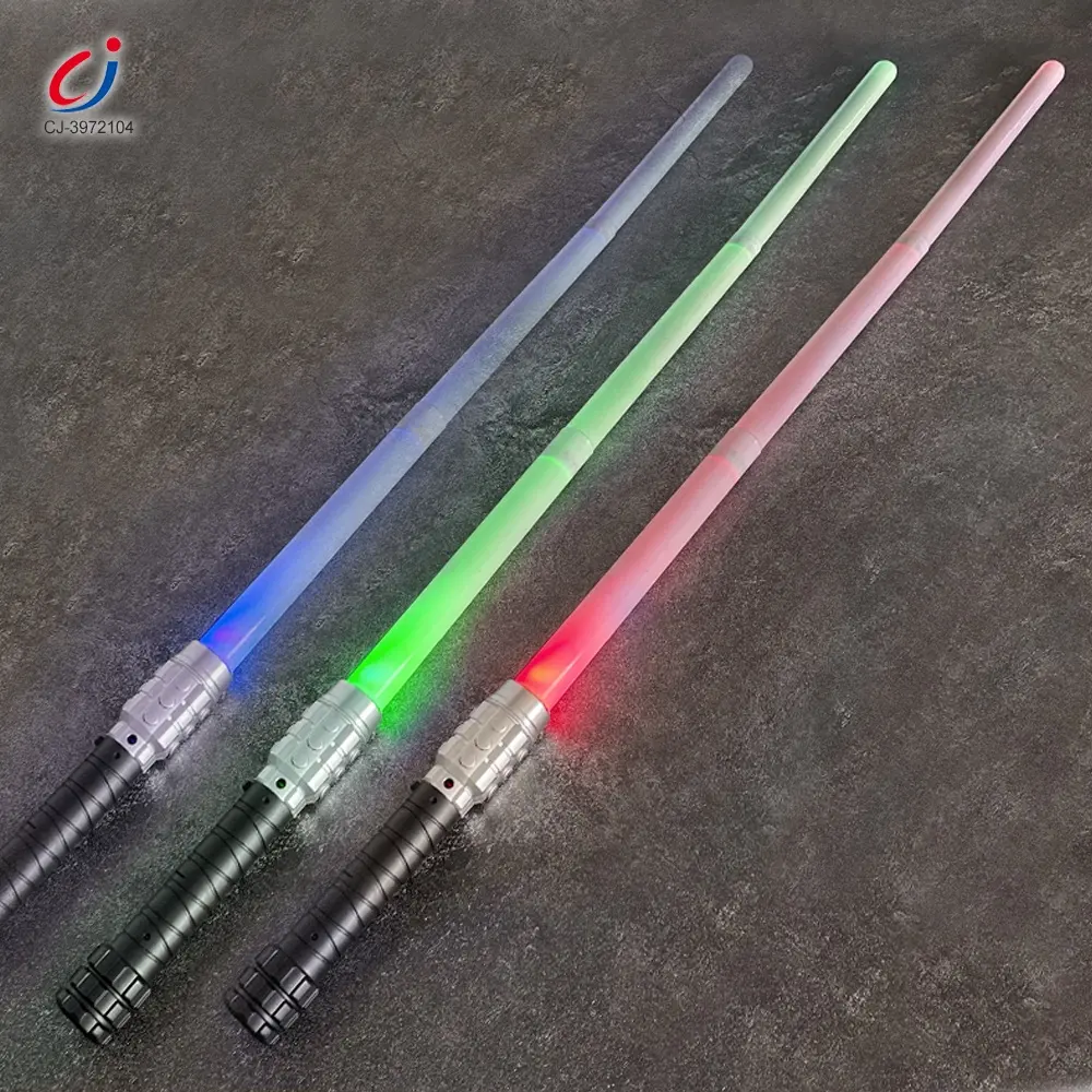 Chengji Cheap Glowsticks Party Plastic Lichtschwert Flashing Led Light Up Retractable Laser Sword Wand Toy Lightsaber For Kid