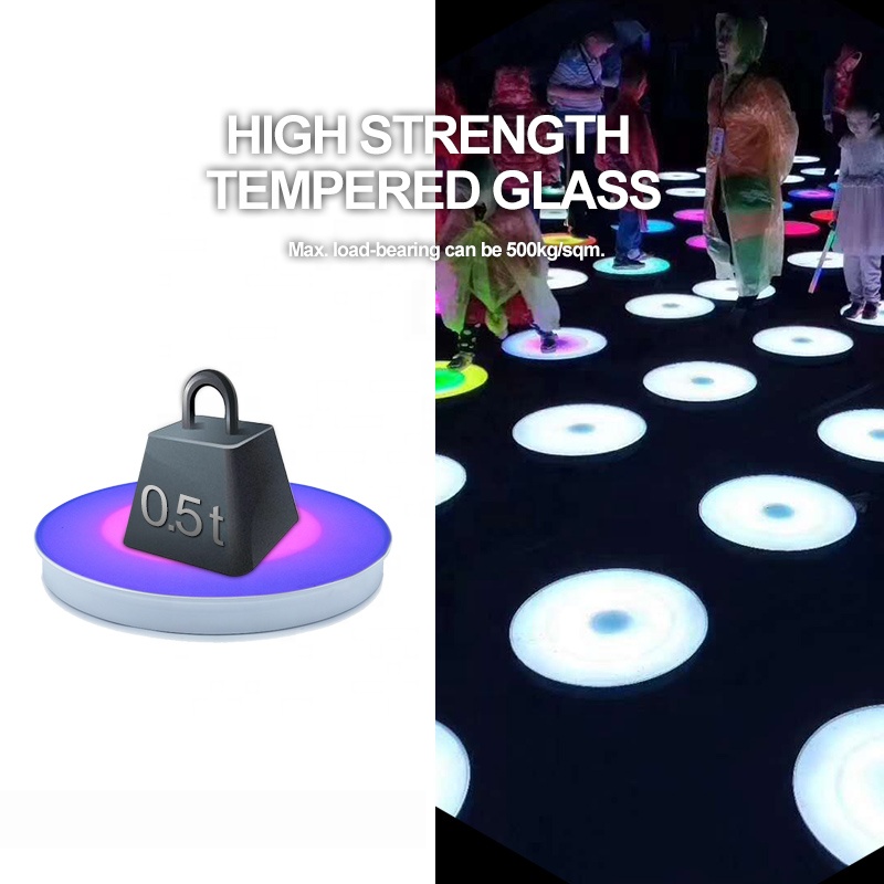 Аудио выход детская игровая площадка открытый RGB LED круглый танцпол