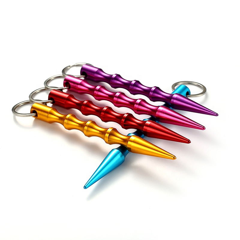 Women Outdoor Self Defense Products Aluminum material Self Defense Keychain